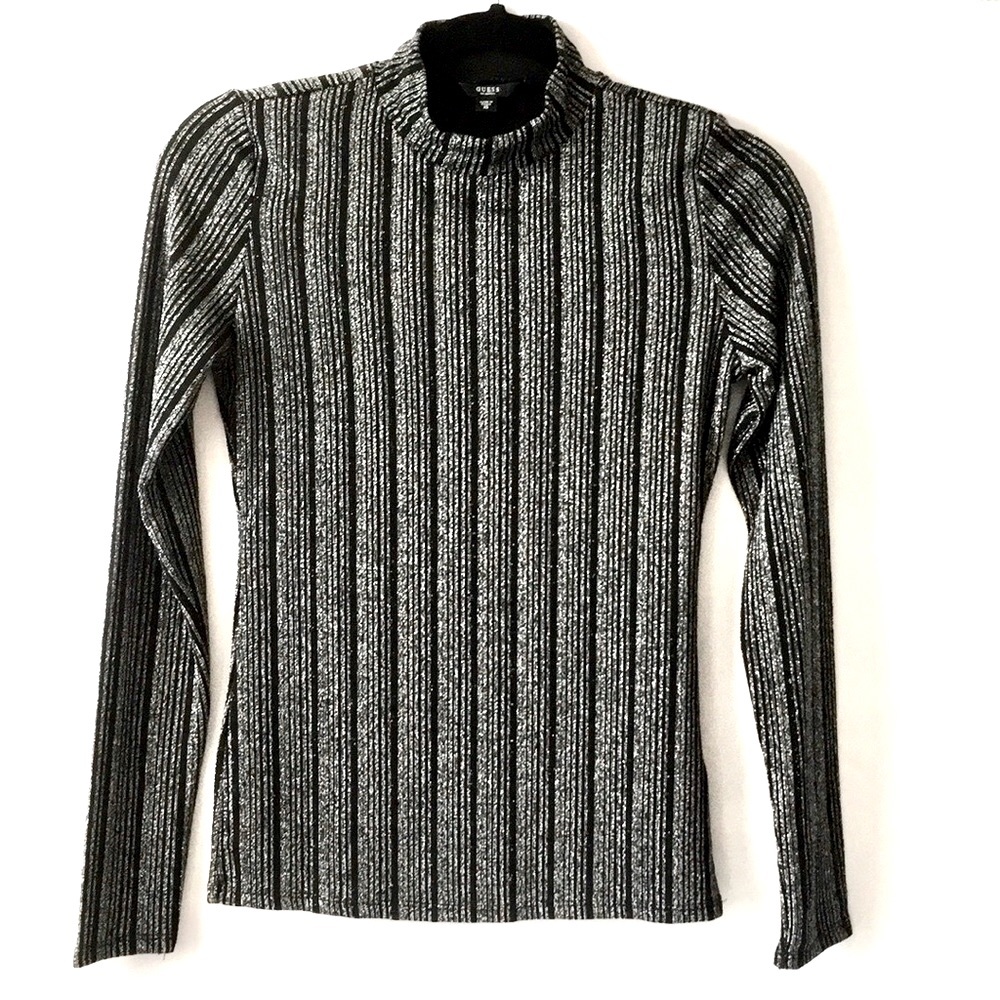 Guess Shimmer Turtleneck Top long sleeve
